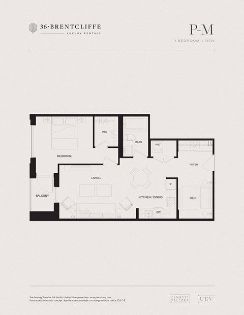 floor plan of a 2 bedroom apartment
